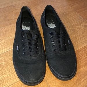 All black vans